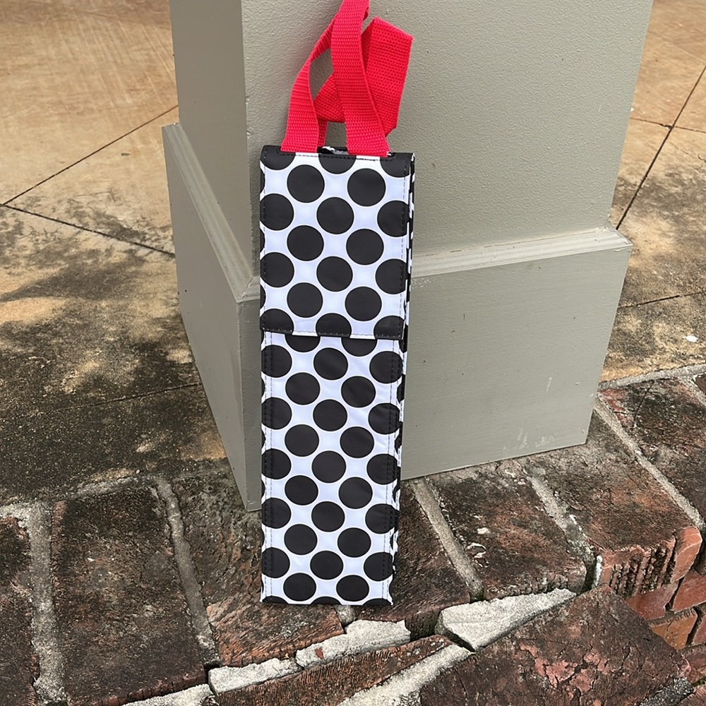 Thirty-One Black and White Polka Dot Bottle Thermal - Picture 3 of 5